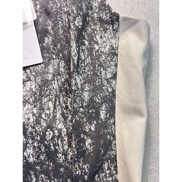 Calypso Paneled Dress Grey Combo Leather panels $248 NWT size 6 - Picture 7 of 10